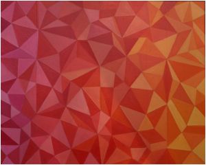 geometrijska kompozicija no 19., 2017 god.. ulje na platnu, 80x100 cm.